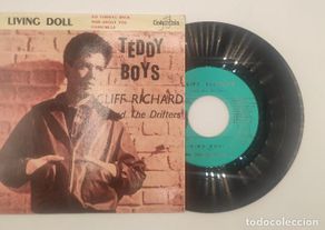 Vinyl-Schallplatten: Vinilo de 7 pulgadas de Cliff Richard que contiene ”living doll”, ”no turning back”, ”mad about you”